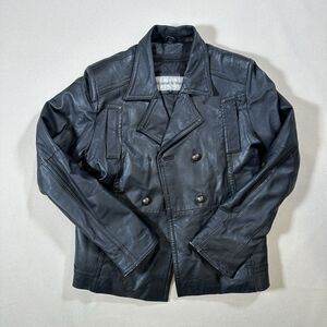 VTG Women’s Leather Jacket Size M Monroe & Main Lined Biker Motorcycle 90s
